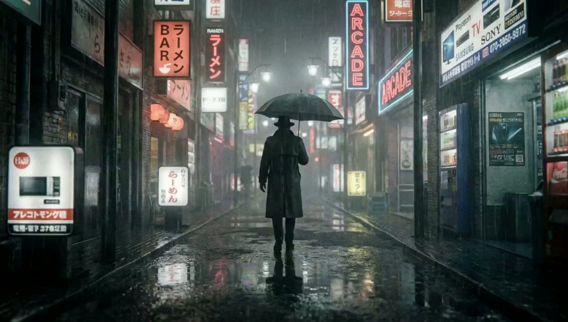 Tokyo neon rain