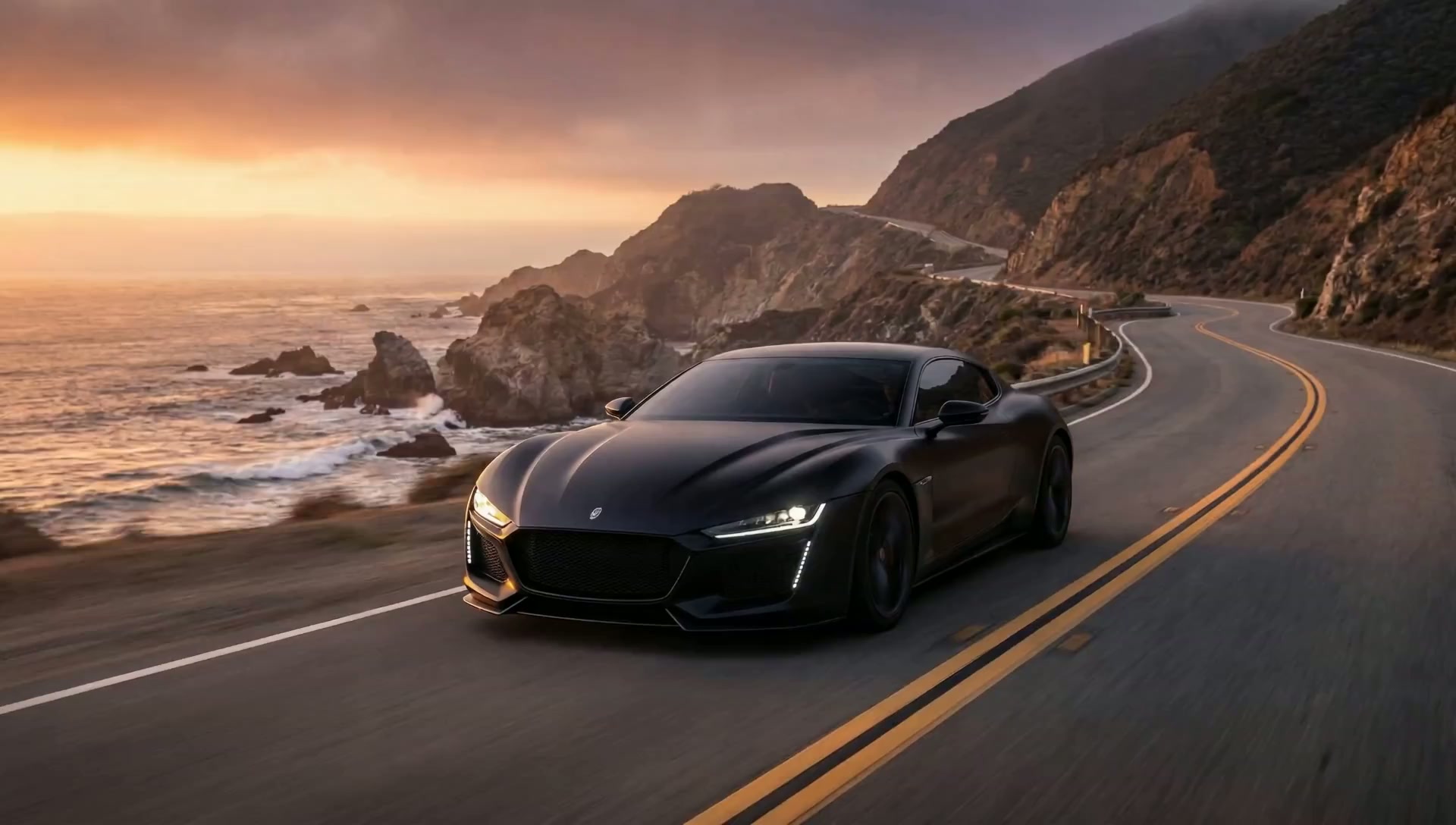 Luxury car commercial