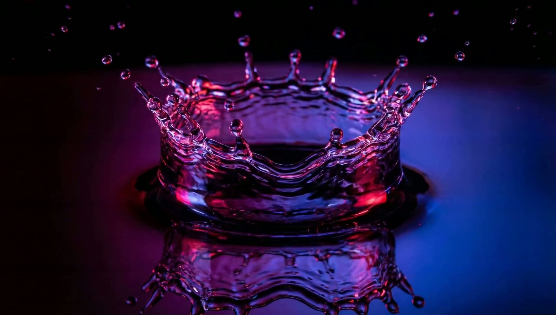 Slow motion water splash