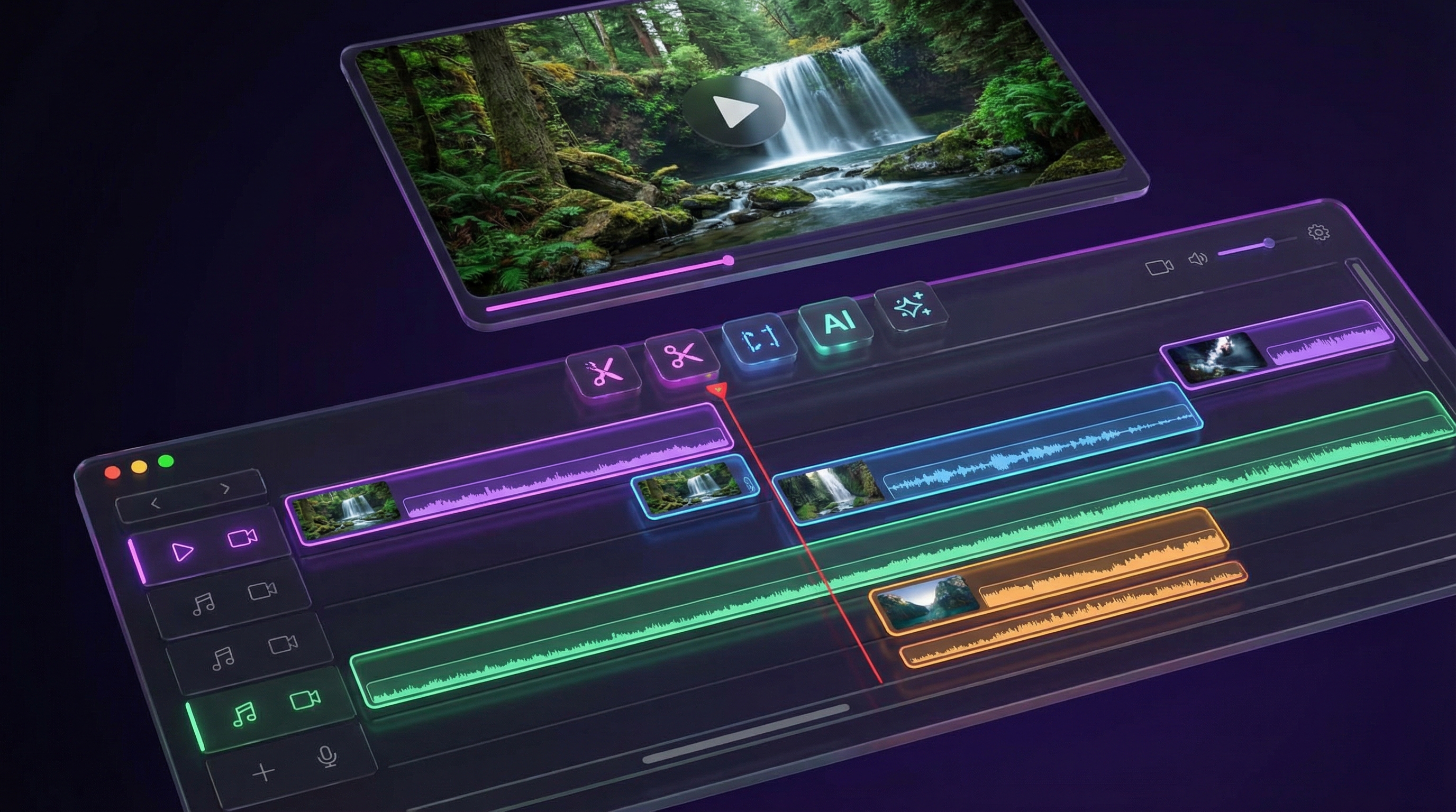 Vidoyo AI Video Editing Interface